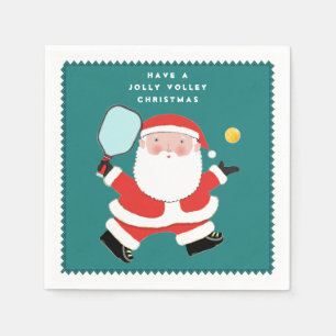 Servilleta De Papel Fiesta de Navidad de Pickleball