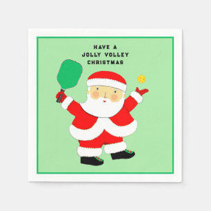 Servilleta De Papel Fiesta de Navidad de Pickleball