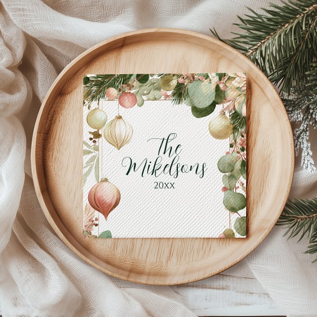 Servilleta De Papel Fiesta de Navidades botánicos de origen antiguo (Subido por el creador)