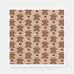 Servilleta De Papel Fiesta de Navidades Cuidados Gingerbread Man Cooki