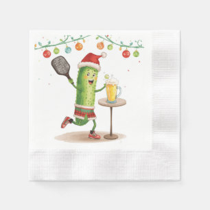 Servilleta De Papel Fiesta de Navidades de baloncesto con cerveza
