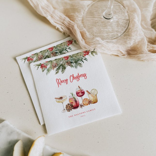 Servilleta De Papel Fiesta de Navidades de cócteles (Subido por el creador)