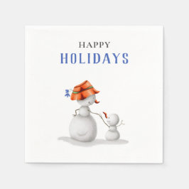 Servilleta De Papel Fiesta de Navidades de Cute Grandma Snowman