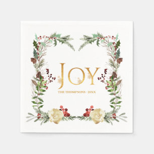 Servilleta De Papel Fiesta de Navidades de la Alegría Rusa en Winterla