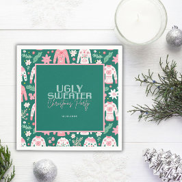 Servilleta De Papel Fiesta de Navidades de suéter feo