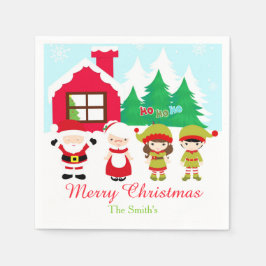 Servilleta De Papel Fiesta de Navidades decorativos en casa de jengibr