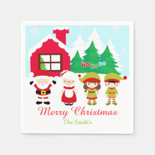 Servilleta De Papel Fiesta de Navidades decorativos en casa de jengibr