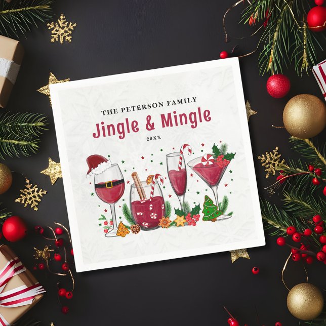 Servilleta De Papel Fiesta de Navidades Jingle y Mingle (Subido por el creador)