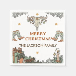 Servilleta De Papel Fiesta de Navidades occidentales