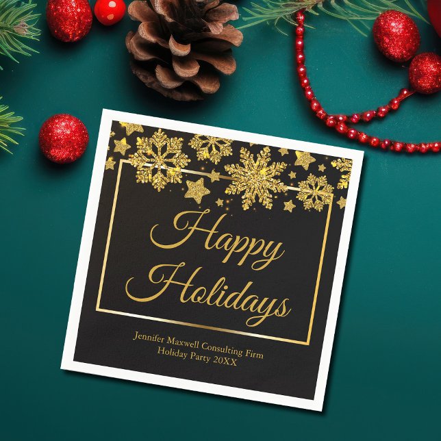 Servilleta De Papel Fiesta de Navidades Personalizados de copos de nie (Subido por el creador)