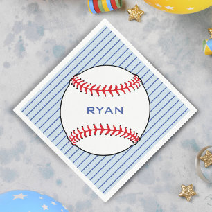 Servilleta De Papel Fiesta de Niños Personalizados de Ball de Béisbol