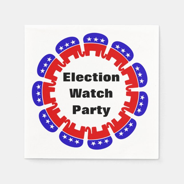 Servilleta De Papel Fiesta de Observador Electoral Republicano (Anverso)