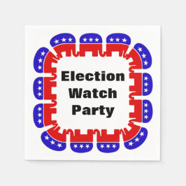 Servilleta De Papel Fiesta de Observador Electoral Republicano