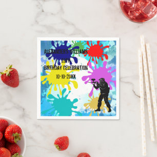 Servilleta De Papel Fiesta de Paintball