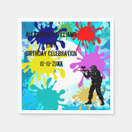 Servilleta De Papel Fiesta de Paintball