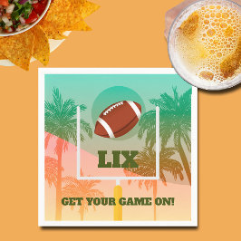 Servilleta De Papel Fiesta de Palmeras y Levantamientos de Fútbol