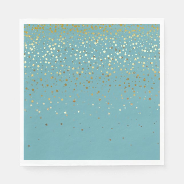 SERVILLETA DE PAPEL FIESTA DE PAPEL ELIMINA NAPKINS PETITE GOLDEN STAR (Anverso)