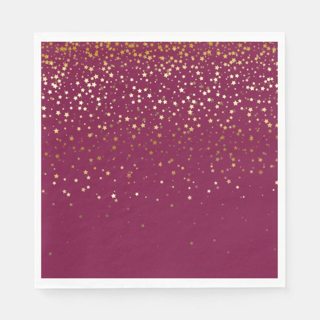 SERVILLETA DE PAPEL FIESTA DE PAPEL ELIMINA NAPKINS PETITE GOLDEN STAR (Anverso)