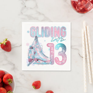 Servilleta De Papel fiesta de patinaje de 13 años