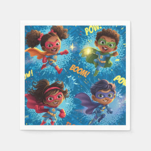 Servilleta De Papel Fiesta de Pequeños Superhéroes