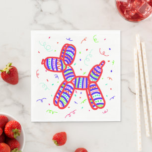 Servilleta De Papel Fiesta de perros globos