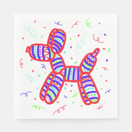 Servilleta De Papel Fiesta de perros globos