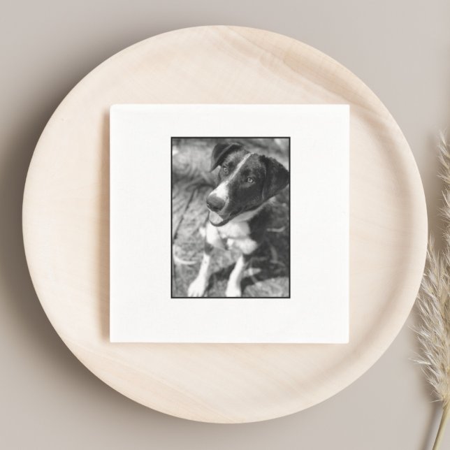 Servilleta De Papel Fiesta de perros Personalizado de ideas para perro (Dog photo minimalist dog photo gift napkins
)