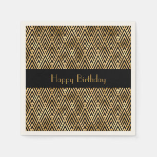 Servilleta De Papel Fiesta de Personalizable geométrico Art Deco
