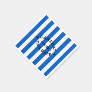 Servilleta De Papel Fiesta de Personalizado de banda azul Gameday Tail