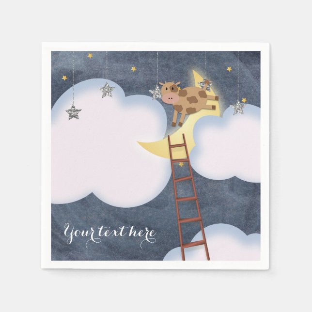 Servilleta De Papel Fiesta de Personalizado de Nursery Rhyme de Baby S (Anverso)