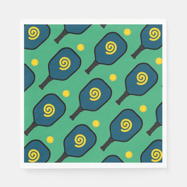 Servilleta De Papel Fiesta de Pickleball (Anverso)