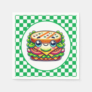 Servilleta De Papel Fiesta de picnic de sandwich lindo