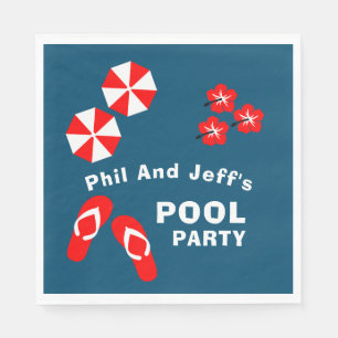 Servilleta De Papel Fiesta de piscina de verano para adultos