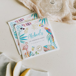 Servilleta De Papel Fiesta de piscina tropical Cumpleaños