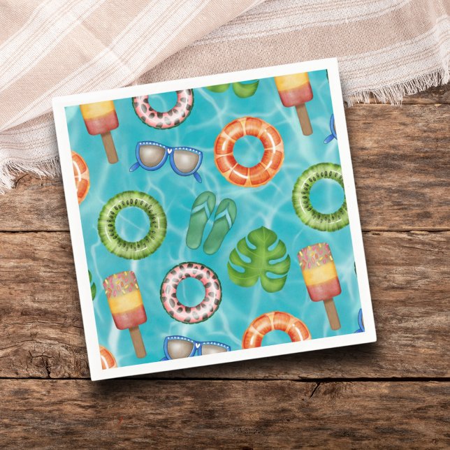 Servilleta De Papel Fiesta de Piscina Turquesa Genial (Subido por el creador)