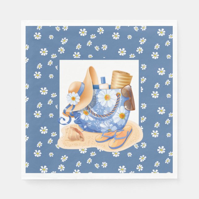 Servilleta De Papel Fiesta de playa (Anverso)