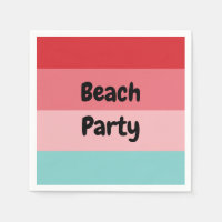 Fiesta de playa horizontal a rayas de Guay