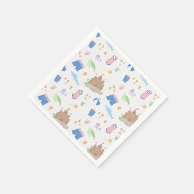 Servilleta De Papel Fiesta de playa Napkins (Borde)