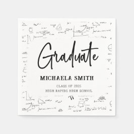 Servilleta De Papel Fiesta de posgrado en matemáticas de secundaria si