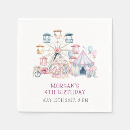 Servilleta De Papel Fiesta de presupuesto por cumpleaños de Cute de Ca