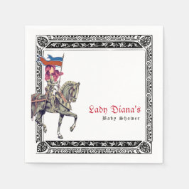 Servilleta De Papel Fiesta de Regalos para Bebé del Caballero Medieval