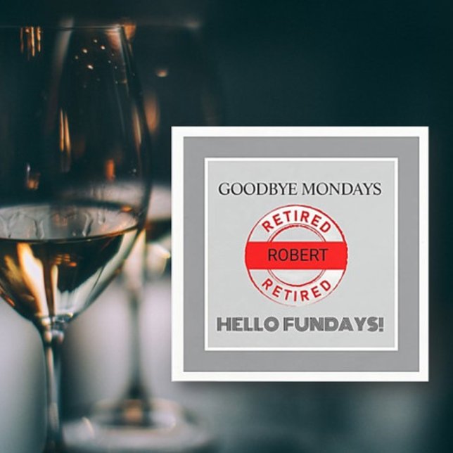 Servilleta De Papel Fiesta de retiro de retiro de retiro de Fun Retire (Subido por el creador)