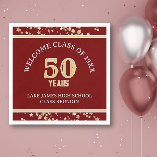 Servilleta De Papel Fiesta de Reunión de la 50ª clase festiva (Subido por el creador)