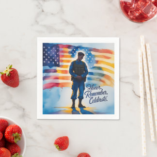 Servilleta De Papel Fiesta de reunión de toallas para el Día de la Mem