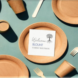 Servilleta De Papel Fiesta de Reunión Familiar de Árbol Familiar Popul