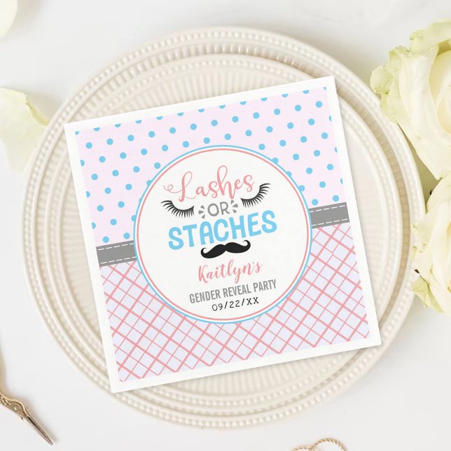 Servilleta De Papel fiesta de Revelación de Género Moderno con "Latiga (Subido por el creador)