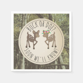 Servilleta De Papel Fiesta de revelación de sexo de bebé de Buck or Do