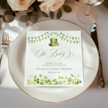 Fiesta de San Patricio para el bebé, trébol irland