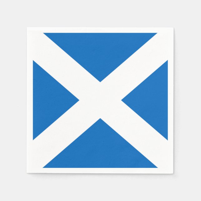 Servilleta De Papel Fiesta de Scottish Saltire (Anverso)