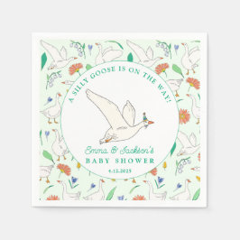 Servilleta De Papel Fiesta de Silly Goose Baby Shower